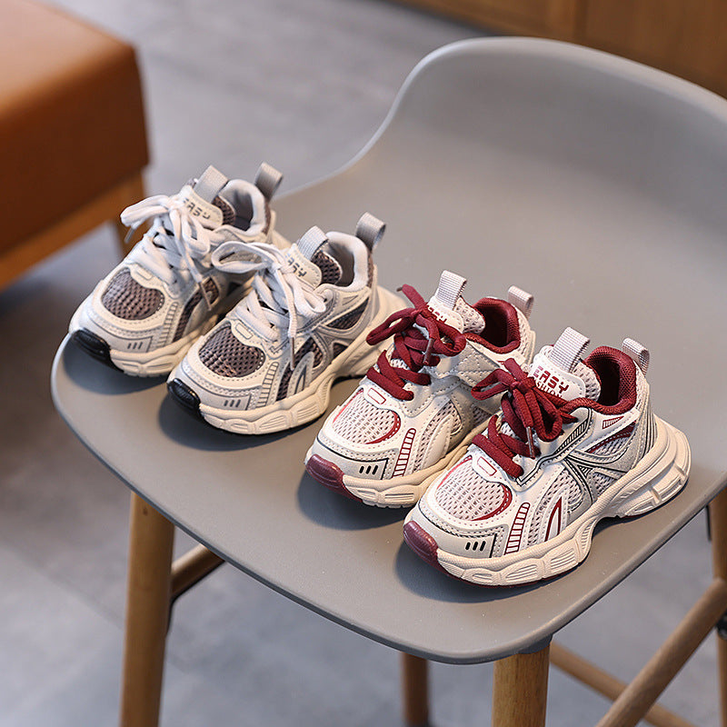 2026 Spring Children's Sports Shoes for Boys and Girls, Breathable Mesh Dad Shoes, Casual Shoes for Older Children and Students, Running Shoes