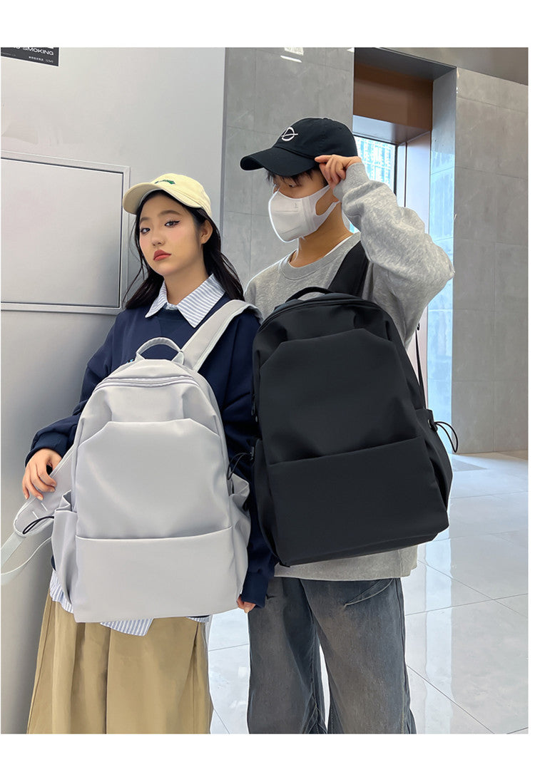 New Nylon Backpack Men's Computer Bag Men's Casual Senior high school College Student Schoolbag Simple Travel Backpack Wholesale