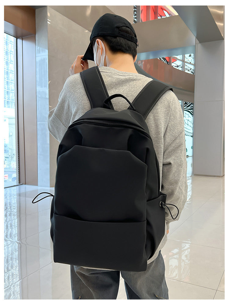 New Nylon Backpack Men's Computer Bag Men's Casual Senior high school College Student Schoolbag Simple Travel Backpack Wholesale