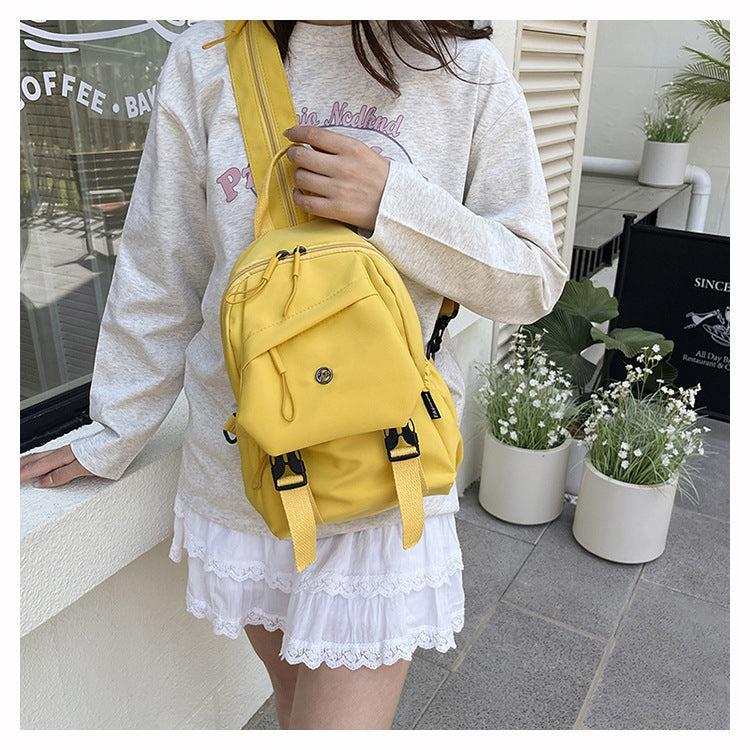 2025 Summer Workwear Style Simple Student School Bag Fashionable Oxford Cloth Backpack Outdoor Leisure Travel Backpack