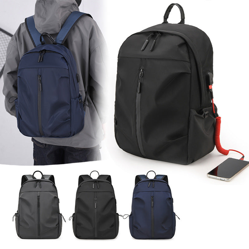 2025 New Backpack Men's Large Capacity Backpack Business Commuter Travel Bag Student Schoolbag Computer Bag