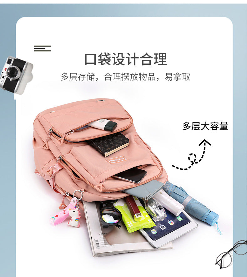 Large-Capacity Student Schoolbag, Junior High School Student Backpack, Short-Distance Travel Multi-Functional Backpack, Mlb Backpack