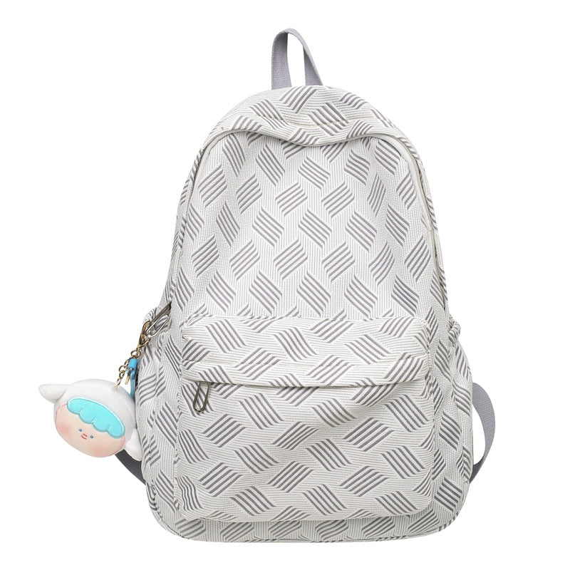 Ins Fresh and Sweet Student Schoolbag New Women's Bag Quilted Simple Backpack Casual Versatile Backpack