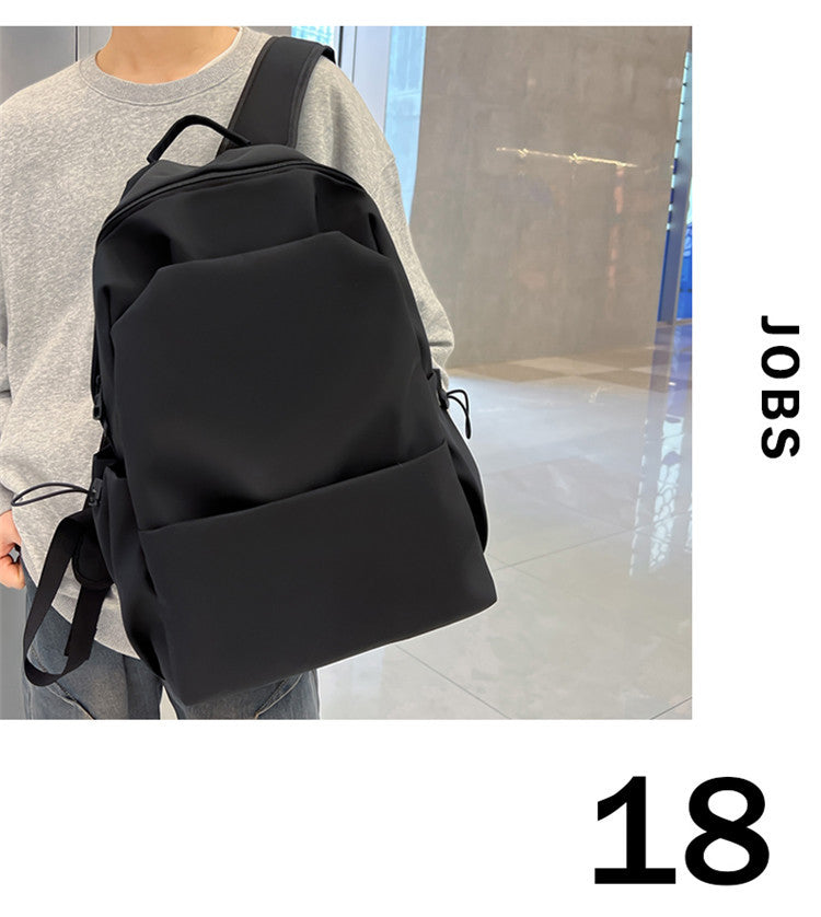 New Nylon Backpack Men's Computer Bag Men's Casual Senior high school College Student Schoolbag Simple Travel Backpack Wholesale