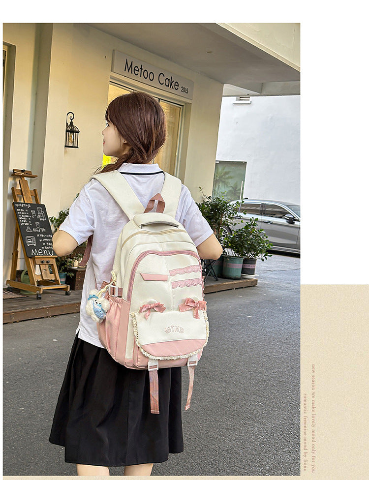 Wholesale Backpack Travel New Korean Style Fashion Large Capacity Junior High School and High School Student School Bag Leisure Travel School Bag