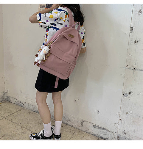 Cross-Border Schoolbags for Girls, Junior High School Students and High School Students Backpacks 2024 New College Students Men's Large-Capacity Travel Backpacks