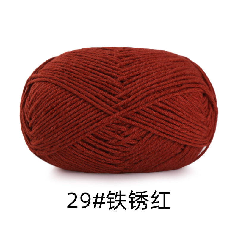 5 strands of combed cotton milk cotton wool ball acridine puppet excellent factory wholesale hand-woven crochet doll diy material