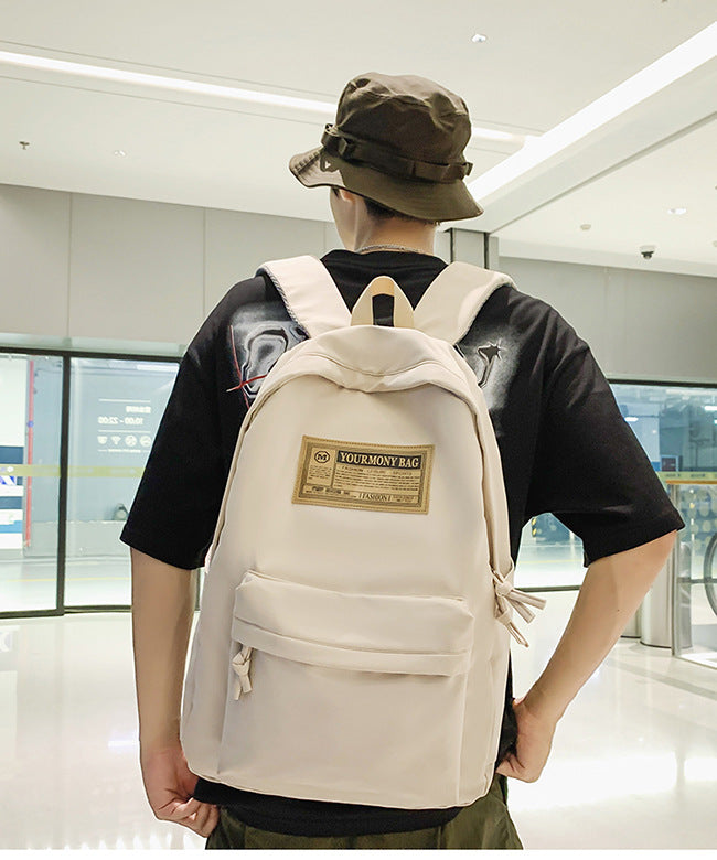 School Bag Female Campus Trendy Backpack 2025 New College Student Simple Junior High School High School Backpack Male Commuter Computer Bag
