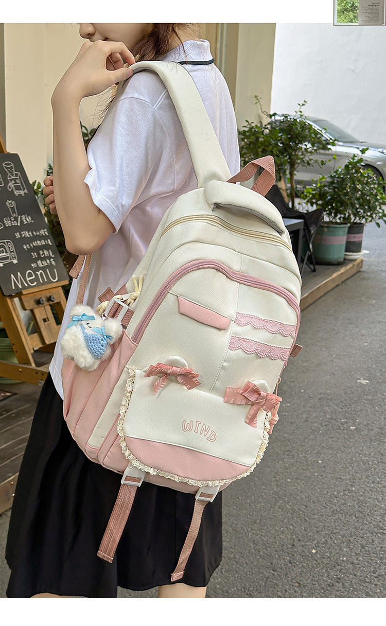 Wholesale Backpack Travel New Korean Style Fashion Large Capacity Junior High School and High School Student School Bag Leisure Travel School Bag