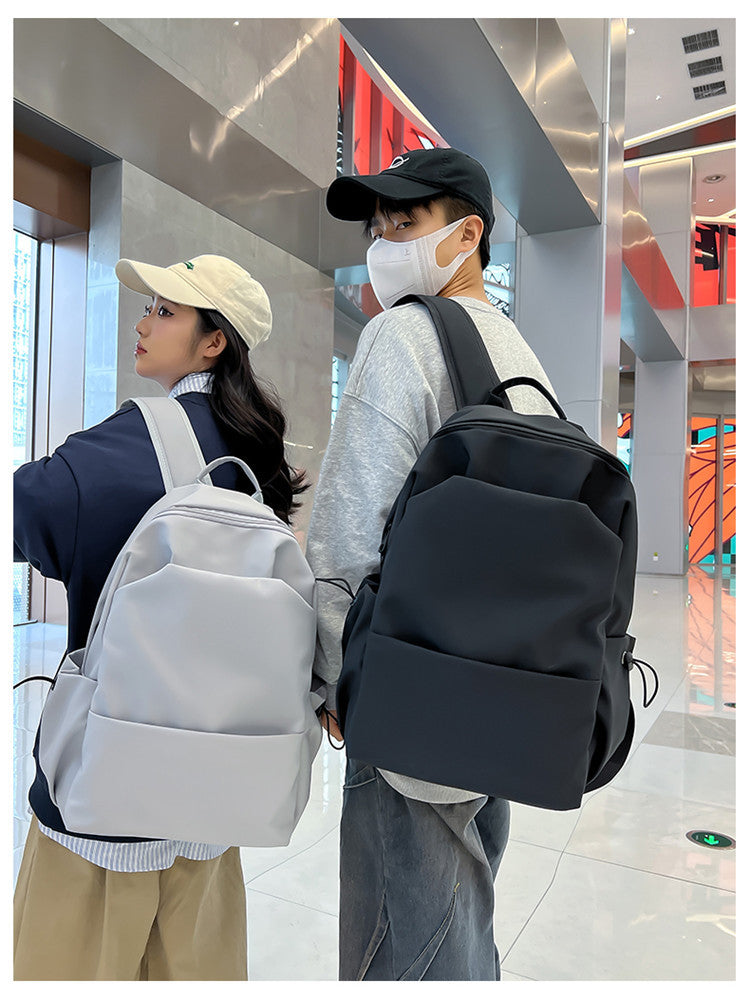 New Nylon Backpack Men's Computer Bag Men's Casual Senior high school College Student Schoolbag Simple Travel Backpack Wholesale
