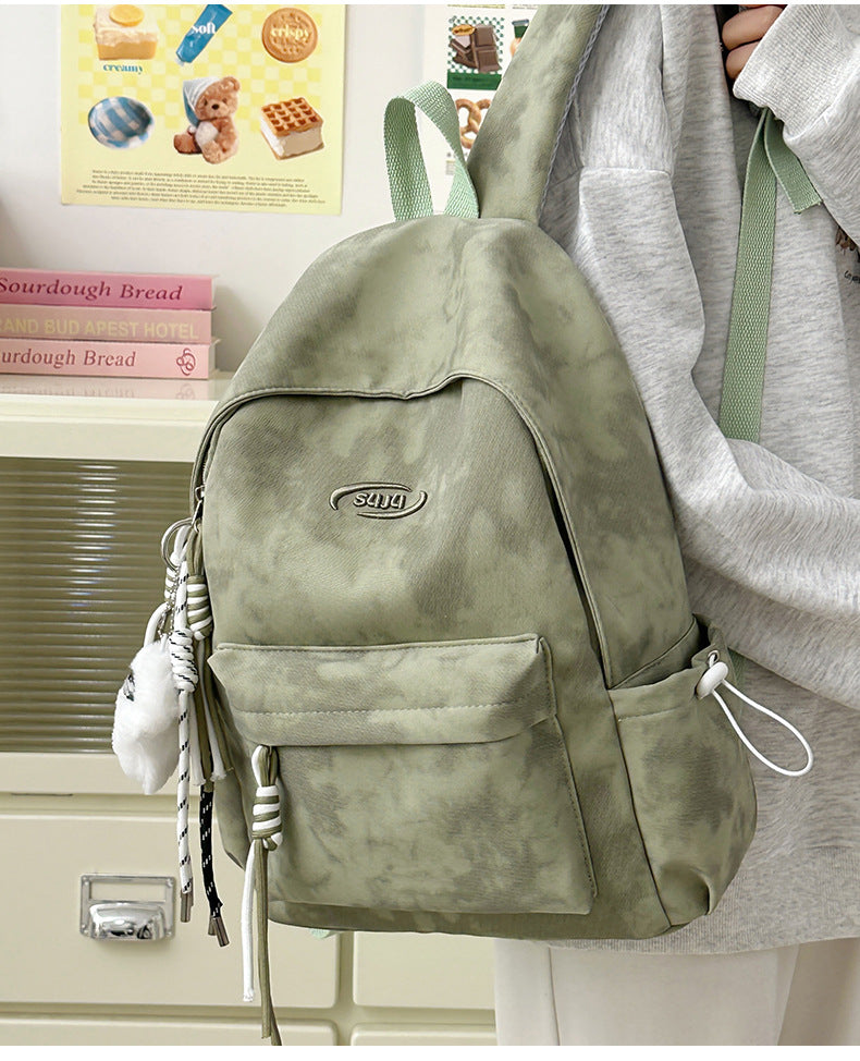 New Retro Backpack Men's Mountaineering Bag Backpack Junior High School Student Travel Bag Personalized High School Student College Student Bag Female