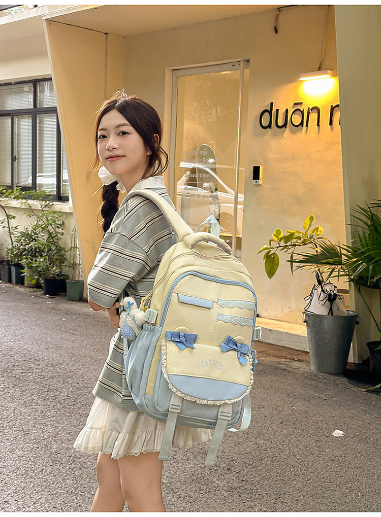 Wholesale Backpack Travel New Korean Style Fashion Large Capacity Junior High School and High School Student School Bag Leisure Travel School Bag