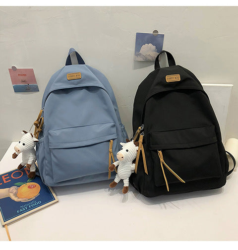 Cross-Border Schoolbags for Girls, Junior High School Students and High School Students Backpacks 2024 New College Students Men's Large-Capacity Travel Backpacks