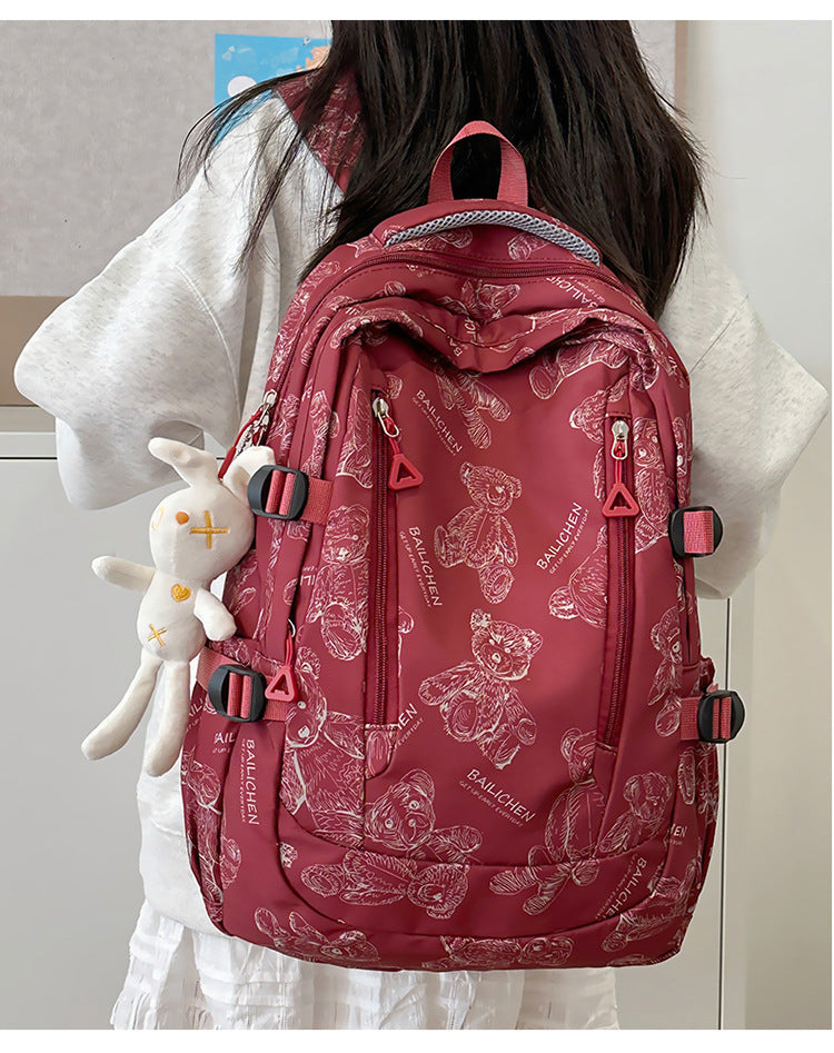 Student Schoolbag Primary School Students Junior High School Students New Large Capacity Backpack Autumn New Breathable Comfortable Backpack