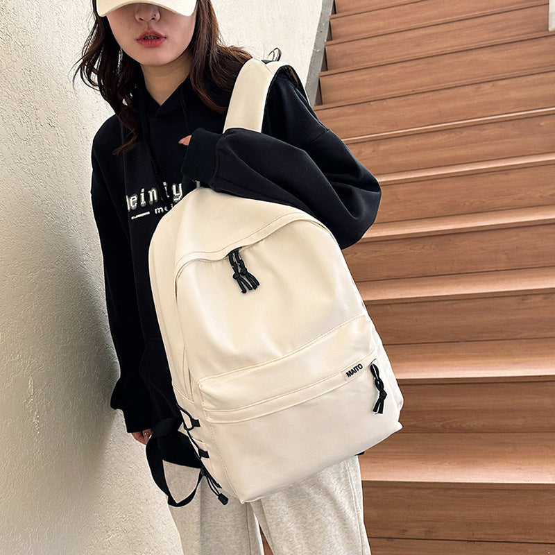 Backpack Men's Simple Large Capacity Travel Backpack Women's Casual Japanese Junior High School Students Senior high school College Students Schoolbag for Men