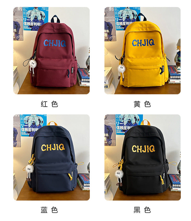 New Fashion Casual Backpack Men's and Women's Large Capacity Outdoor Lightweight Junior Senior high school Student School Bag Backpack