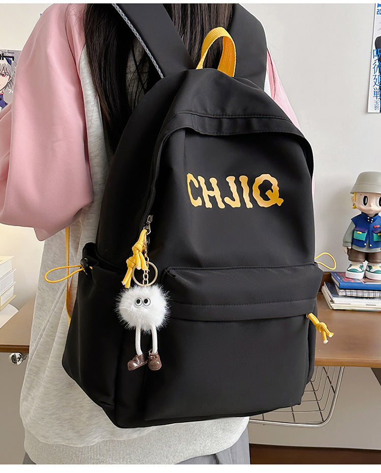 New Fashion Casual Backpack Men's and Women's Large Capacity Outdoor Lightweight Junior Senior high school Student School Bag Backpack