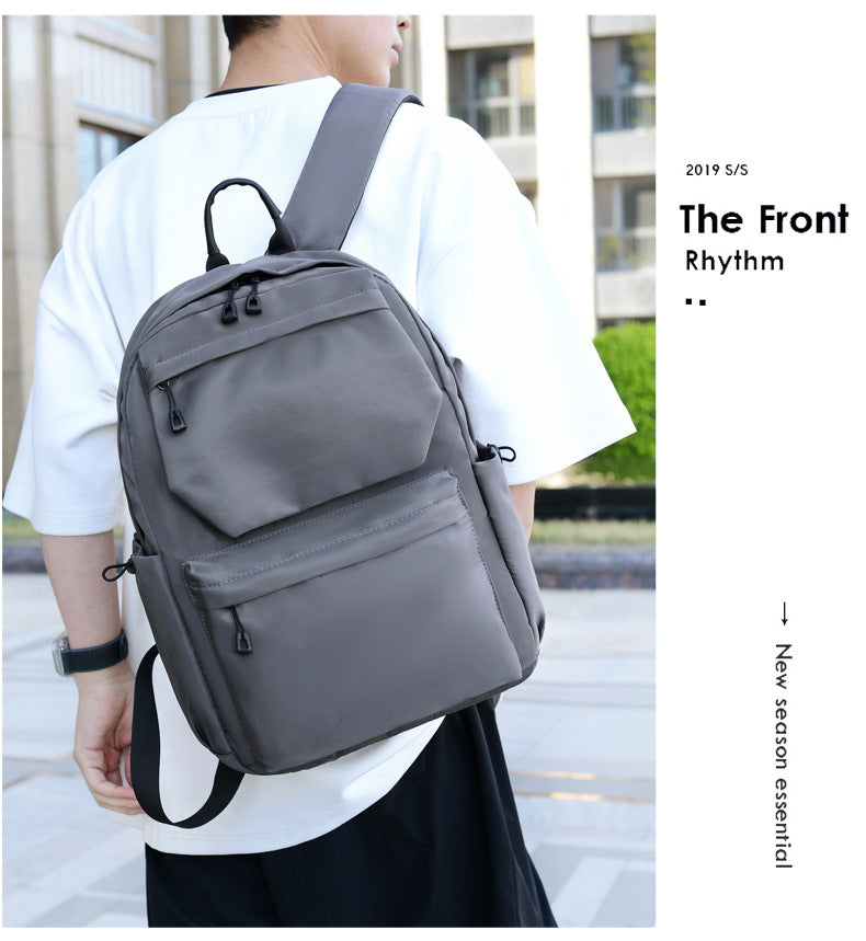 Printable Logo Backpack, Junior High School Student, High School Student, School Bag, Large Capacity Travel Bag, Casual Computer Backpack