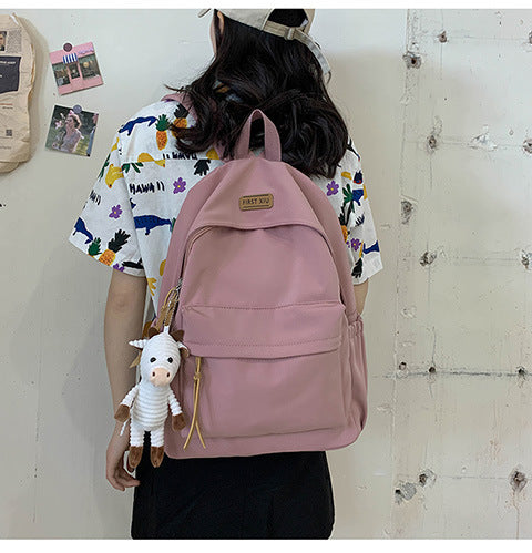 Cross-Border Schoolbags for Girls, Junior High School Students and High School Students Backpacks 2024 New College Students Men's Large-Capacity Travel Backpacks