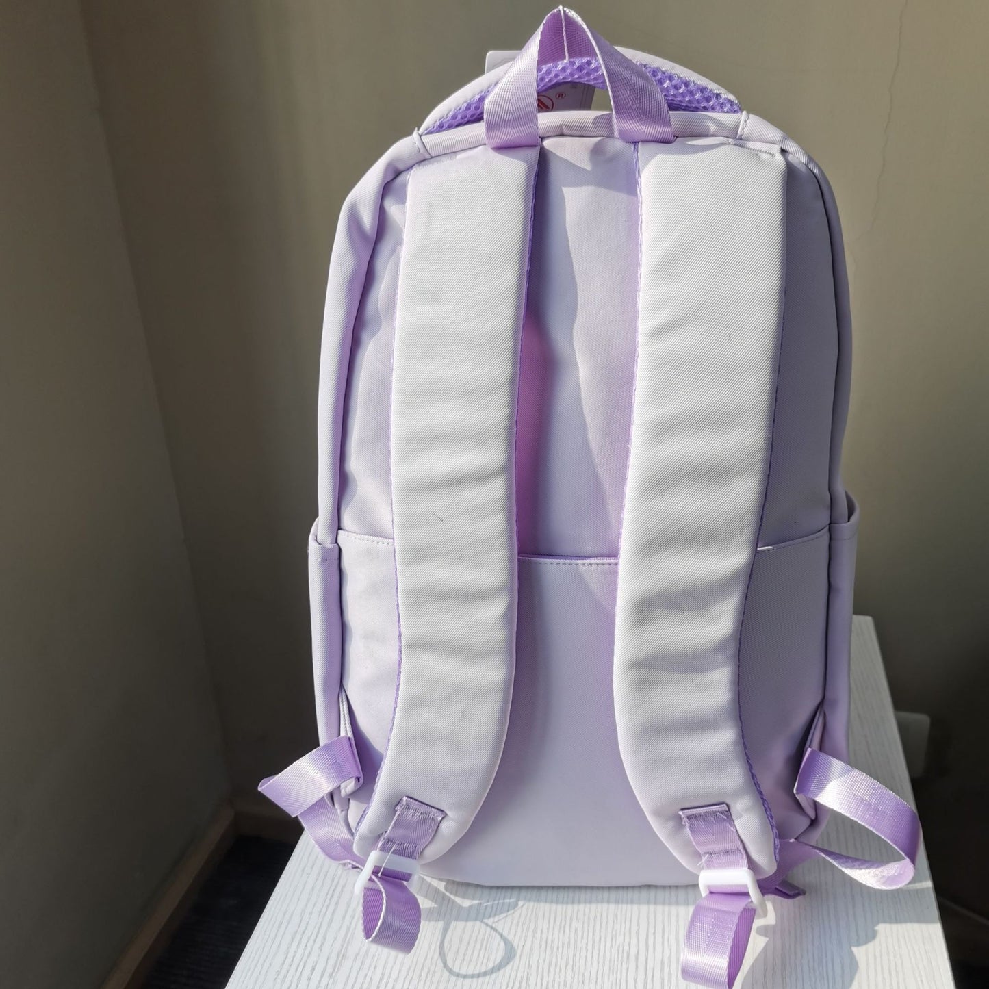 Large Capacity Backpack Simple All-match Fashion Solid Color Primary School Students Middle School School Style Campus Style Schoolbag
