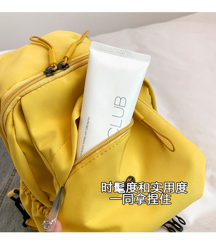 2025 Summer Workwear Style Simple Student School Bag Fashionable Oxford Cloth Backpack Outdoor Leisure Travel Backpack