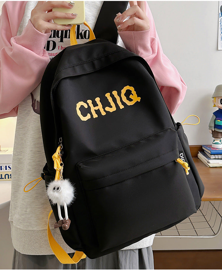 New Fashion Casual Backpack Men's and Women's Large Capacity Outdoor Lightweight Junior Senior high school Student School Bag Backpack