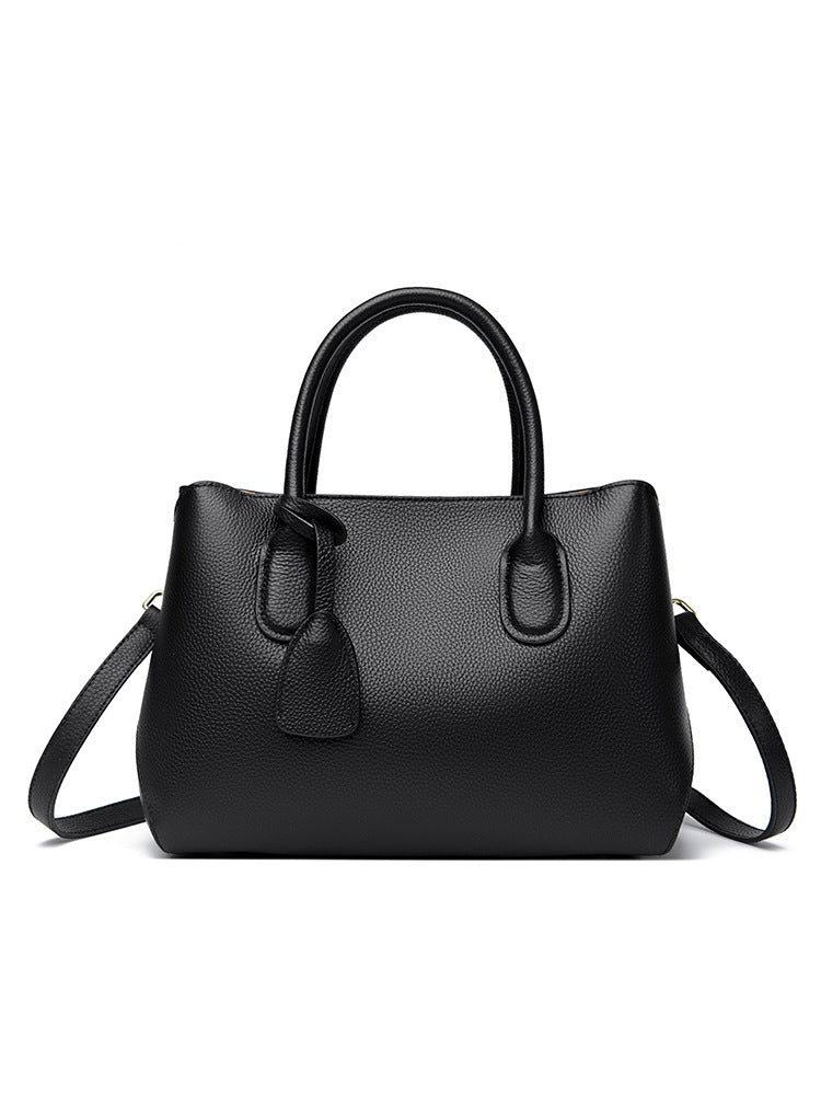 Genuine Leather Tote Bag High-end Large Capacity Women's Bag 2025 New Top Layer Cowhide Women's Bag Commuter Shoulder Crossbody Bag