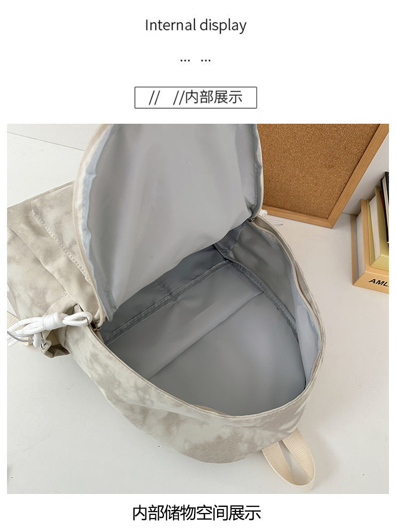 New Retro Backpack Men's Mountaineering Bag Backpack Junior High School Student Travel Bag Personalized High School Student College Student Bag Female