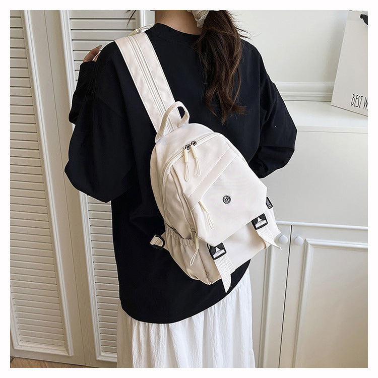 2025 Summer Workwear Style Simple Student School Bag Fashionable Oxford Cloth Backpack Outdoor Leisure Travel Backpack