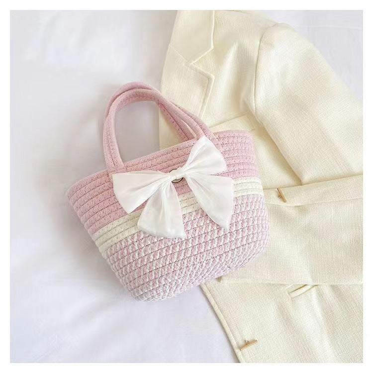 Artistic Chinese-Style Woven Bags for Women, New Summer Straw Floral Shoulder Bags, Casual Handbags, Chinese-Style Bags