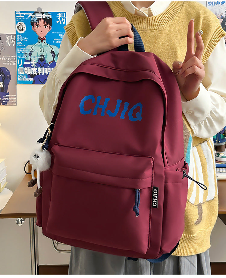 New Fashion Casual Backpack Men's and Women's Large Capacity Outdoor Lightweight Junior Senior high school Student School Bag Backpack