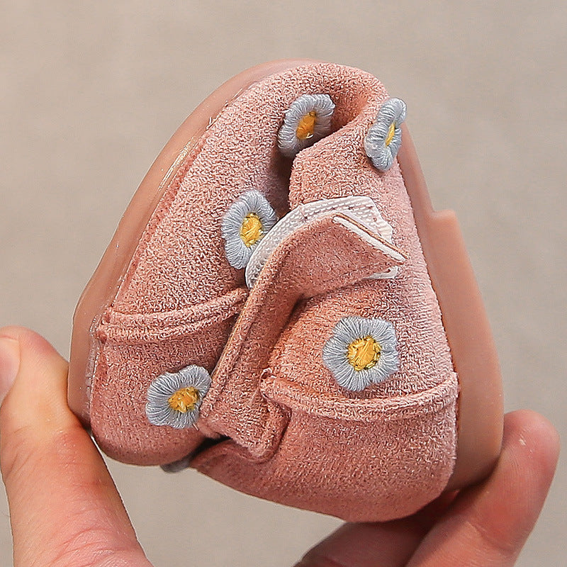 Girls Princess Shoes 2025 New Spring and Autumn Leather Shoes Small Fragrance Style Children's Soft Sole Baby Shoes Flower Shoes