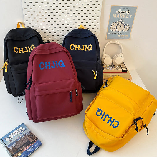 New Fashion Casual Backpack Men's and Women's Large Capacity Outdoor Lightweight Junior Senior high school Student School Bag Backpack
