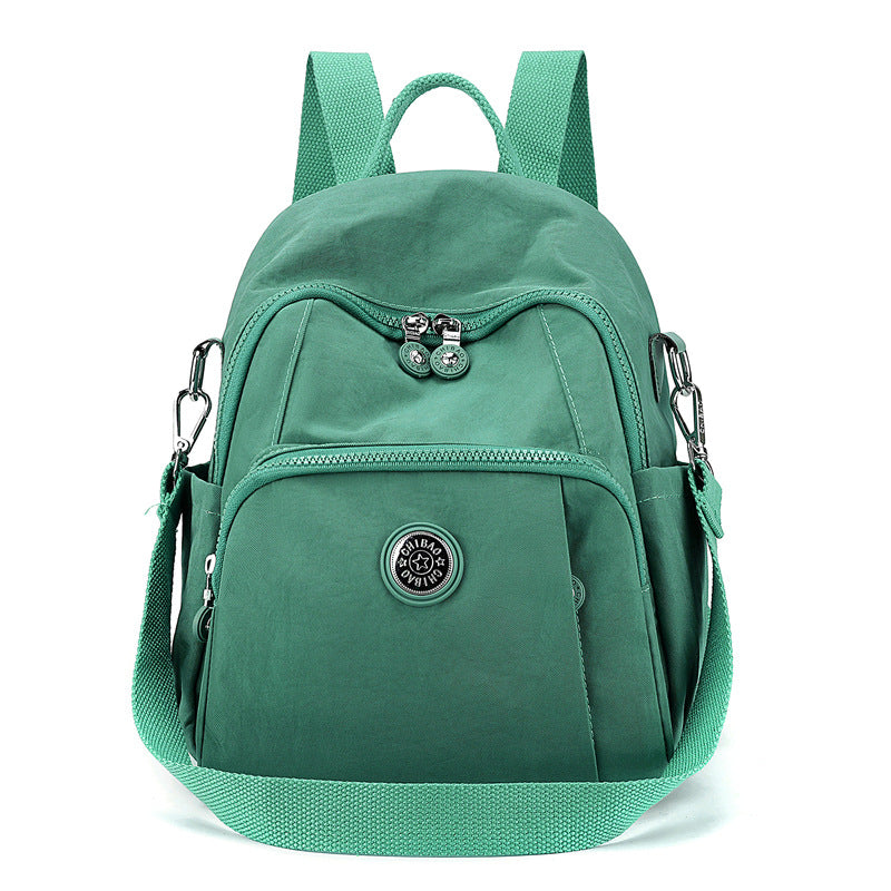 Lightweight waterproof nylon cloth bag large capacity student schoolbag fashion women's backpack trendy shopping travel bag