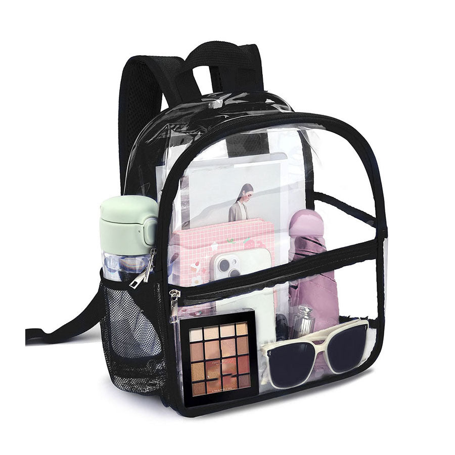 Cross-border New Transparent PVC Waterproof Backpack Visible Student School Bag Outdoor Multi-functional Backpack Men's and Women's Backpack