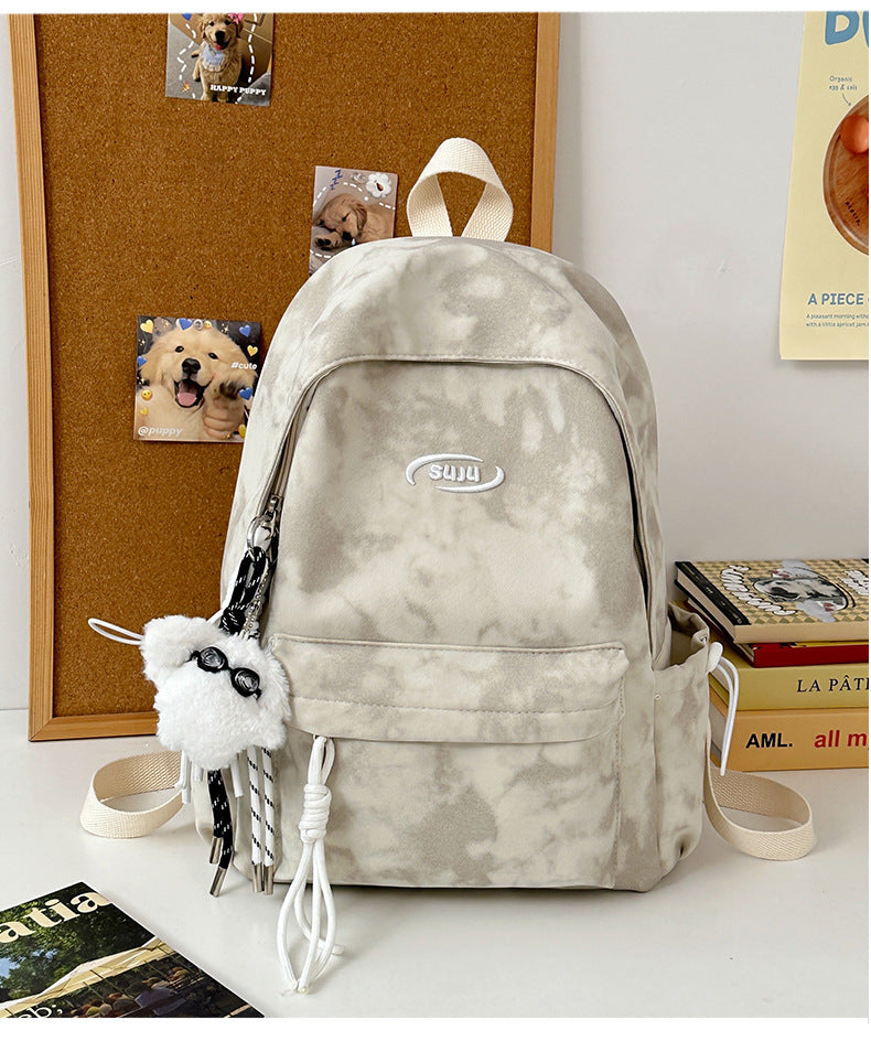 New Retro Backpack Men's Mountaineering Bag Backpack Junior High School Student Travel Bag Personalized High School Student College Student Bag Female