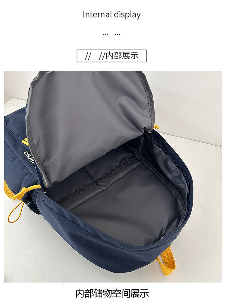 New Fashion Casual Backpack Men's and Women's Large Capacity Outdoor Lightweight Junior Senior high school Student School Bag Backpack