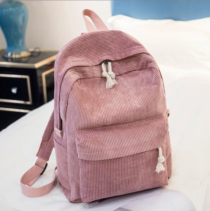 Etsy Cross-Border Hot Selling Personalized Name Logo Can Be Programmed with Letters Velvet Large Capacity Backpack Rope Embroidered School Bag