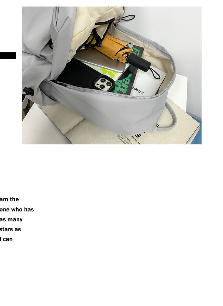 New Nylon Backpack Men's Computer Bag Men's Casual Senior high school College Student Schoolbag Simple Travel Backpack Wholesale