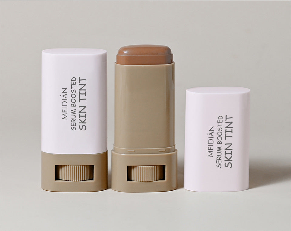 1/2 Uds. Barra de tinte de piel resistente al agua nutritiva suero teñido sólido base bálsamo cara teñida contorno de cara palo Maquillaje facial