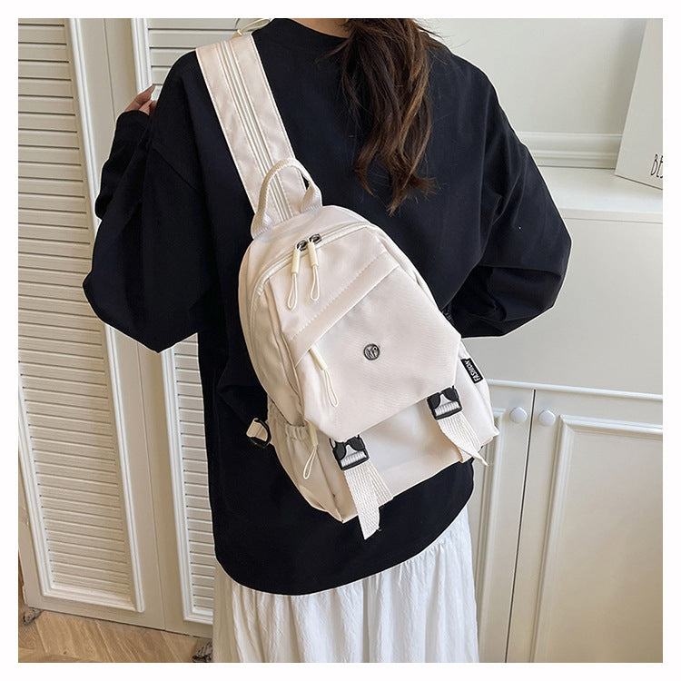 2025 Summer Workwear Style Simple Student School Bag Fashionable Oxford Cloth Backpack Outdoor Leisure Travel Backpack