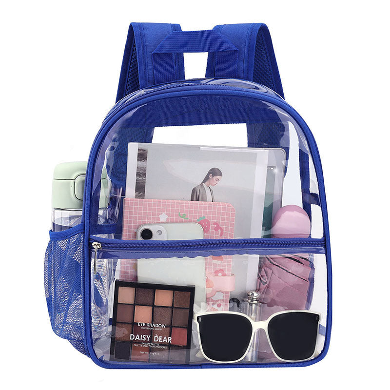 Cross-border New Transparent PVC Waterproof Backpack Visible Student School Bag Outdoor Multi-functional Backpack Men's and Women's Backpack