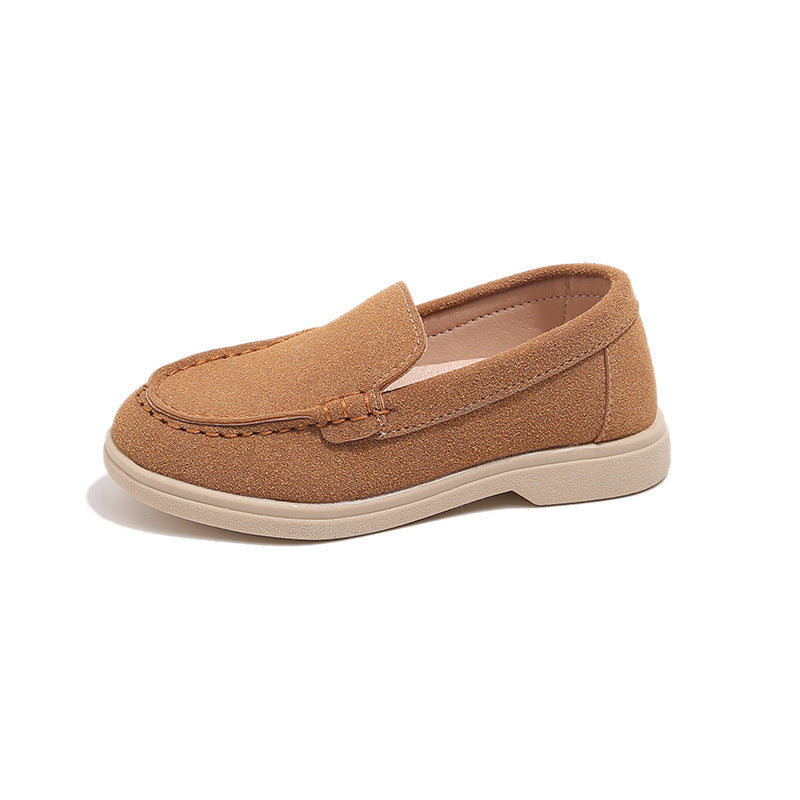 Children's Beanie Shoes, British Style Retro Loafers, Boys' Casual Leather Shoes, Little Girls' Casual Shoes, Kidsren's Shoes