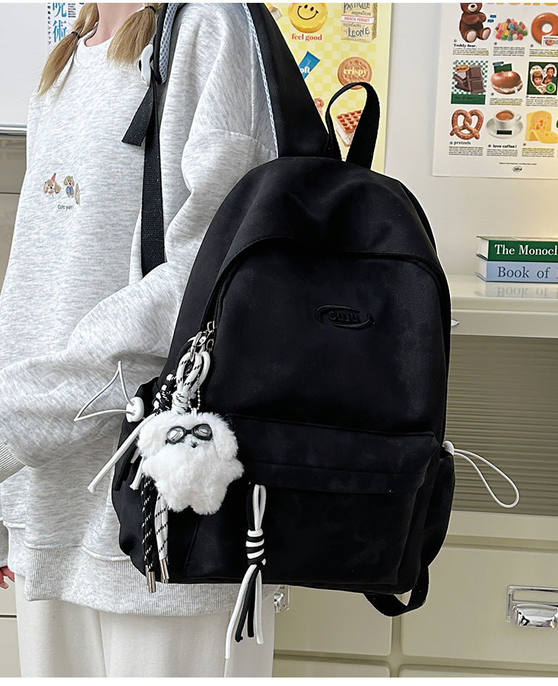 New Retro Backpack Men's Mountaineering Bag Backpack Junior High School Student Travel Bag Personalized High School Student College Student Bag Female