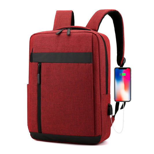 Cross-border backpack middle school student schoolbag Korean style versatile men's schoolbag casual simple nylon cloth large capacity backpack