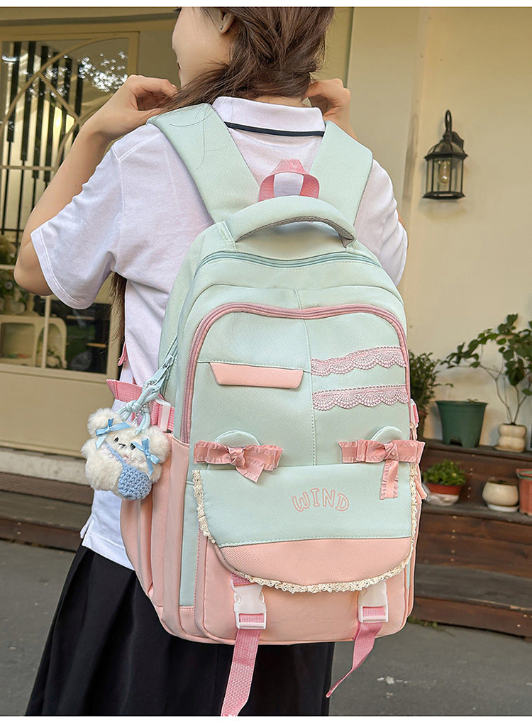 Wholesale Backpack Travel New Korean Style Fashion Large Capacity Junior High School and High School Student School Bag Leisure Travel School Bag
