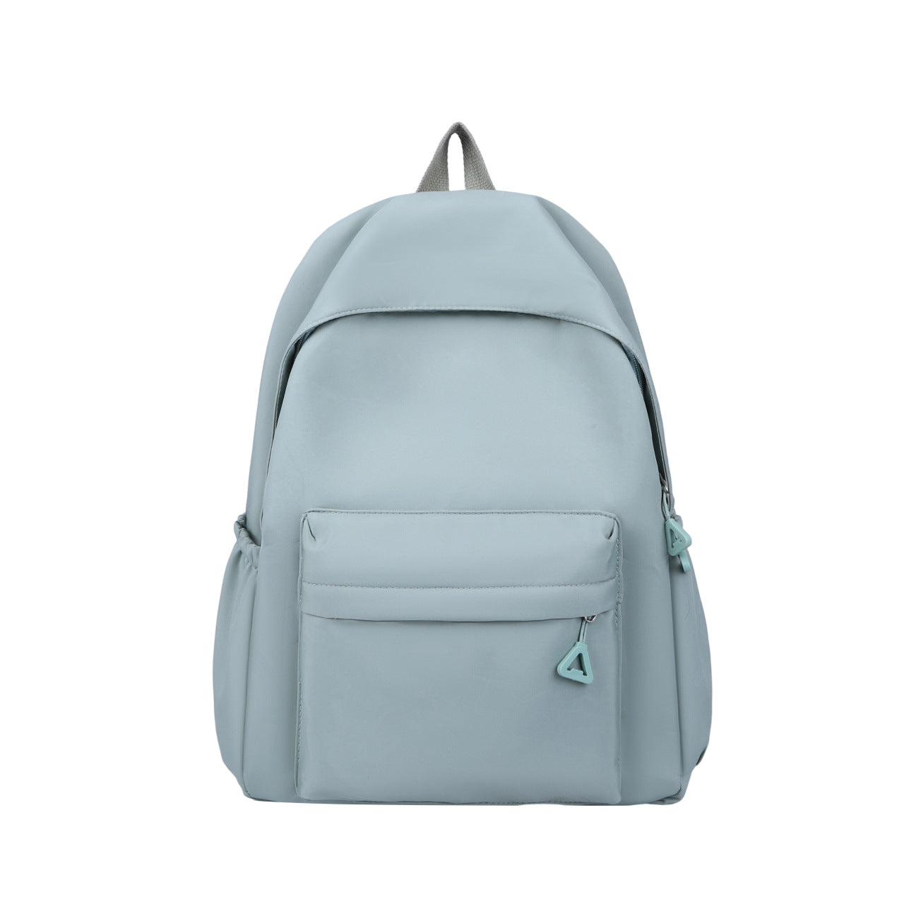 Solid Color Simple Backpack with Printable Logo Casual Canvas Backpack Large Capacity Junior High School Student High School Student Bag