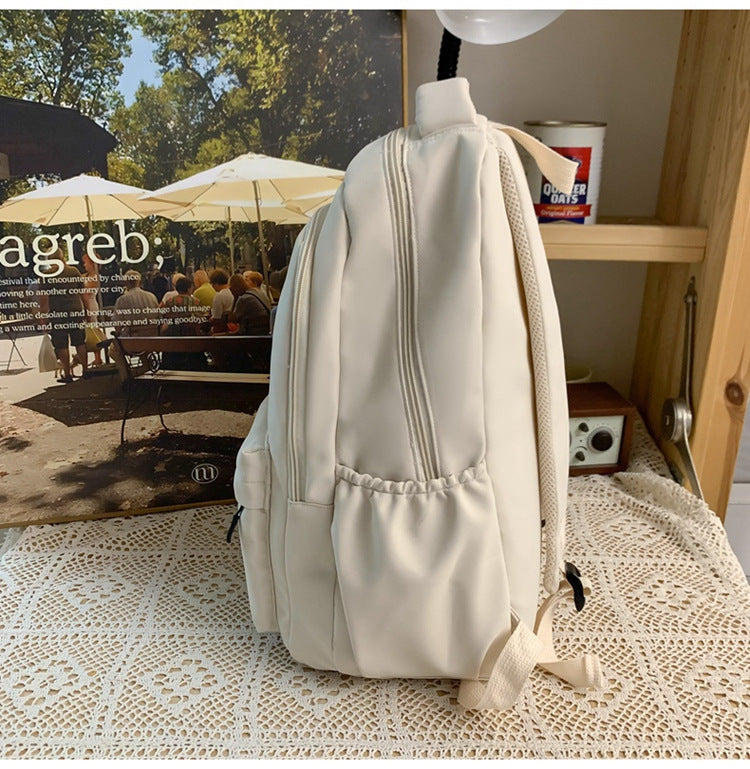 Simple Youth Campus Schoolbag Fashion Trend College Student Backpack Nylon Breathable Class Commuter Women Backpack