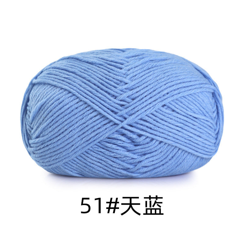 5 strands of combed cotton milk cotton wool ball acridine puppet excellent factory wholesale hand-woven crochet doll diy material