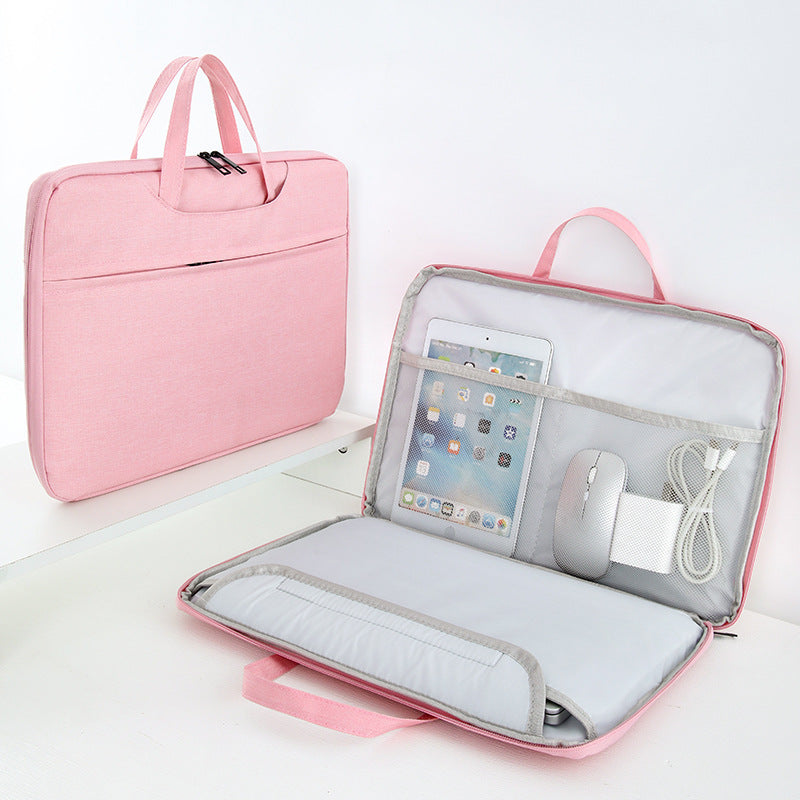 Source Factory Laptop Bag 14inch 15inch Computer Bag Portable Laptop Bag Lightweight Business Briefcase